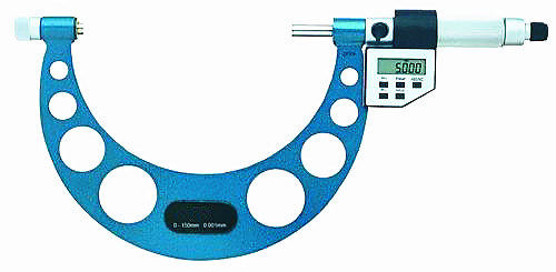 5-Key Digital Electronic Interchangeable Anvil Micromter